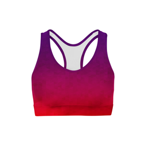 SagaFit™ Stained Triangles Sports Bra