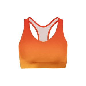 SagaFit™ Red Yellow Ombre Sports Bra