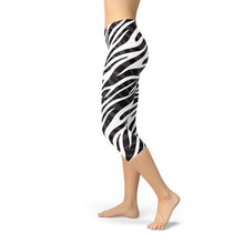 SagaFit™ Zebra Stripes Capri Leggings