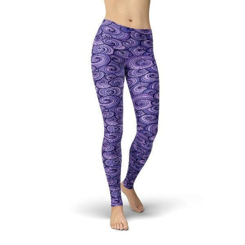 SagaFit™ Purple Swirls Leggings – A Nordic Saga